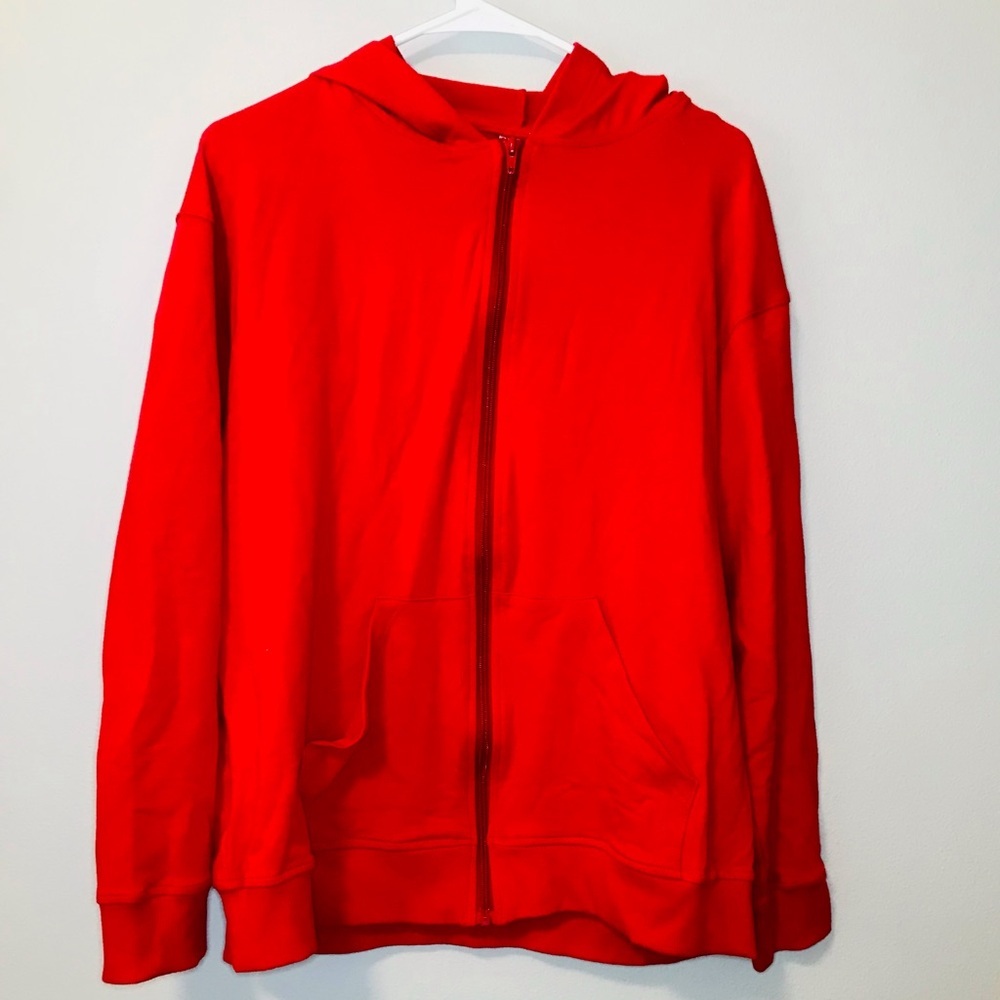 Two Piece Hip Hop Dance Costume: Long Sleeve Full Zipper Hoodie and Bottoms.